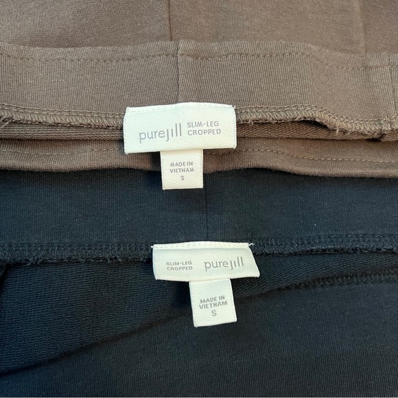 Pure Jill Slim-Leg Cropped Leggings Bundle Black & Brown Size S - Picture 6 of 6